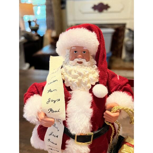 Santa Claus Naughty Nice List Figure Christmas Merry Brite #280700 NWT 10.5 - Picture 4 of 5